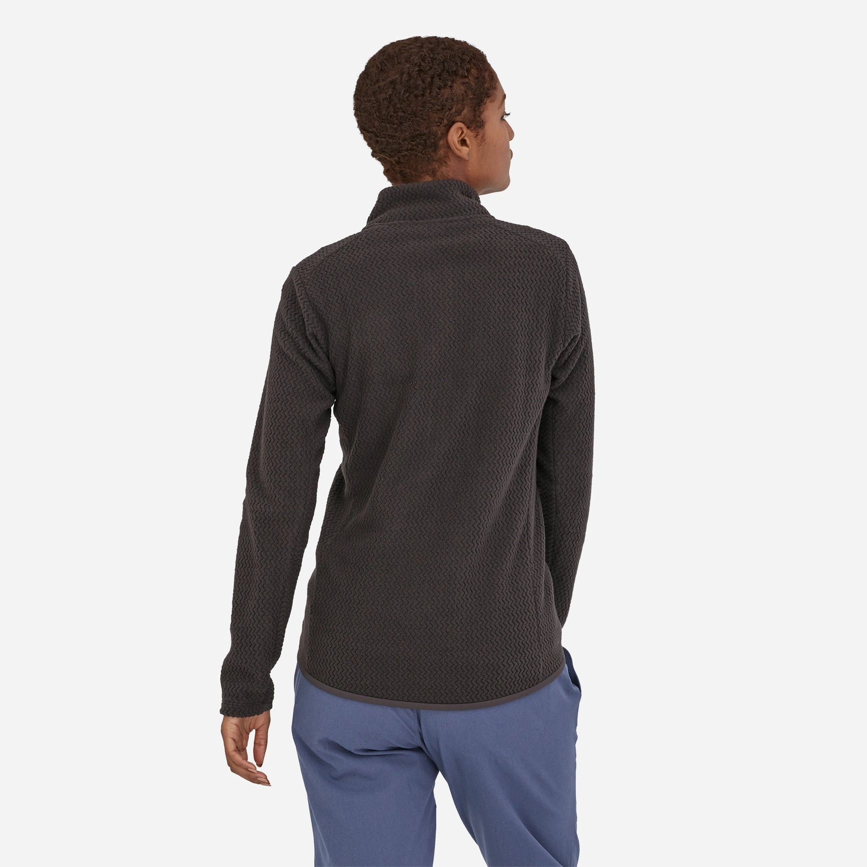 Retro cool FrictionReducing Lining Patagonia Women's R1 Air Zip Neck Black
