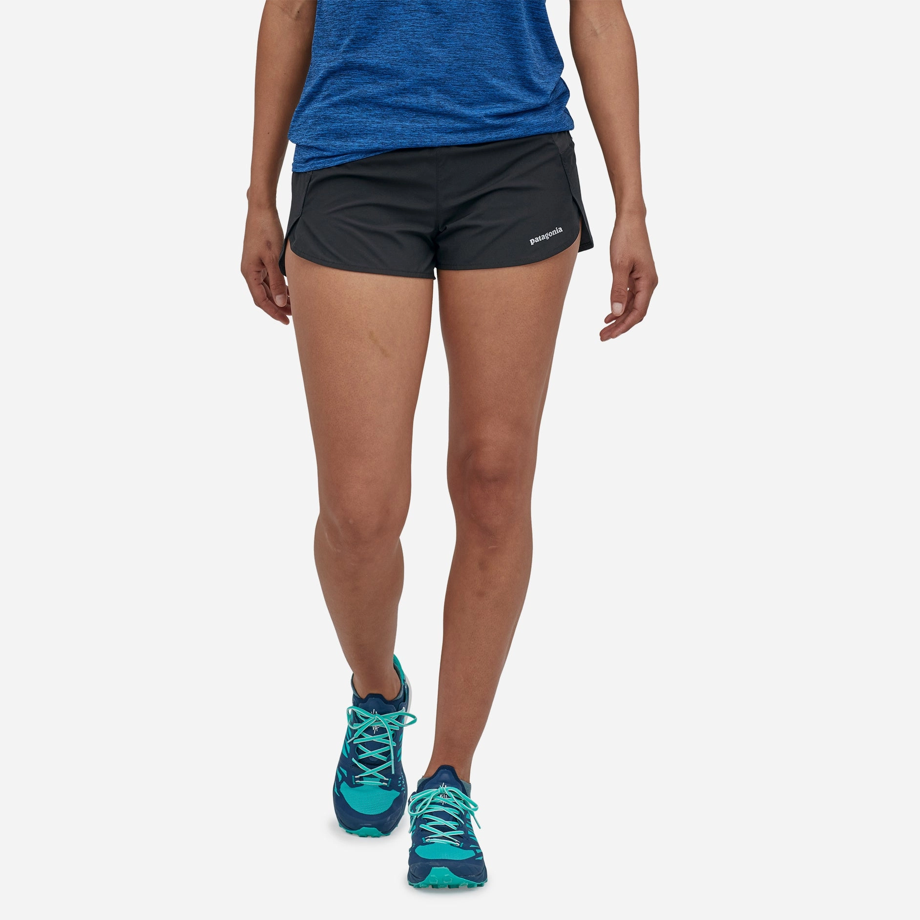 Patagonia Women's Strider Pro 3 Inch Shorts Black Push Edge