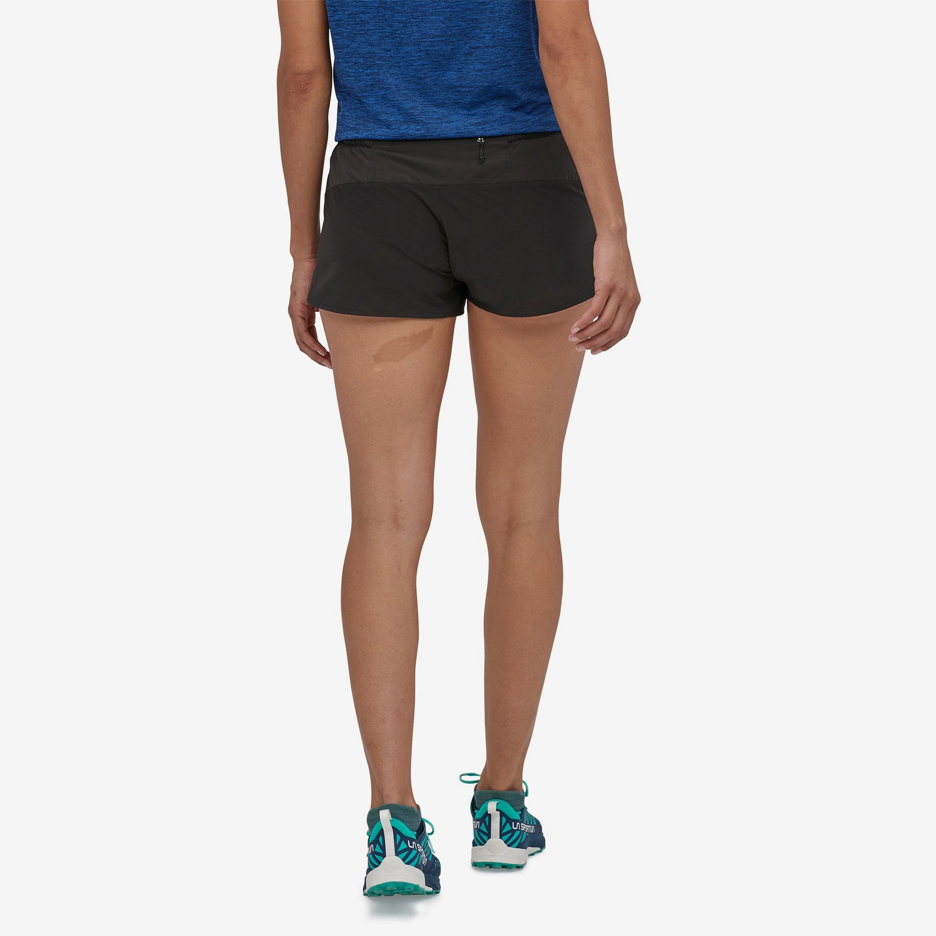 Patagonia Women's Strider Pro 3 Inch Shorts Black Spanish Glow