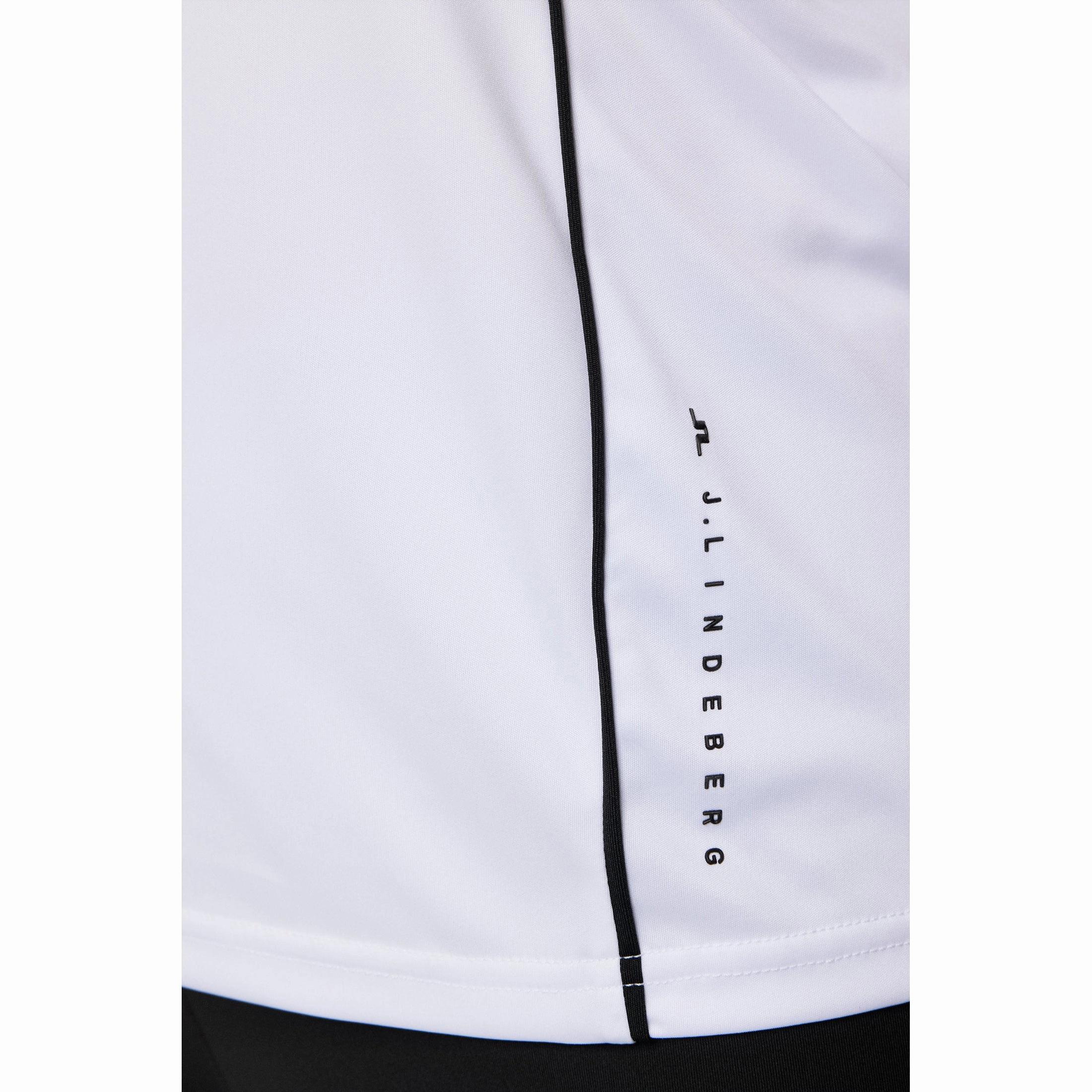 J.Lindeberg Women's Leyla Golf Polo Shirt - White Multi Ply Collar