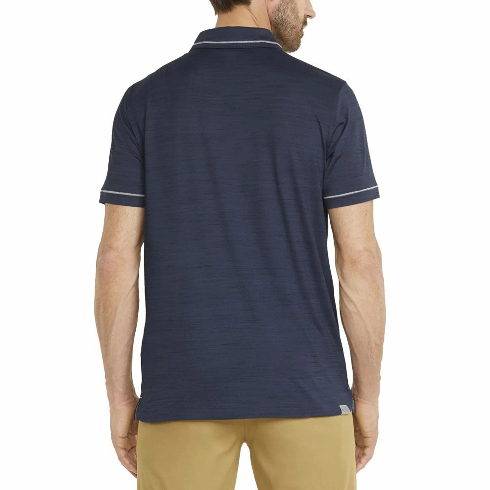 Streetwear Edge Durable Cotton Puma Cloudspun Monarch Golf Shirt - Navy Blazer Heather/ High Rise
