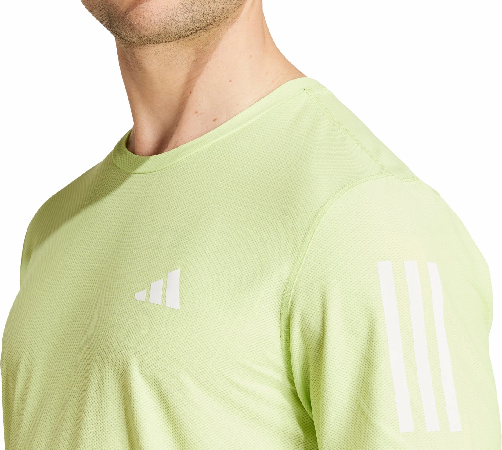 adidas Own The Run Short Sleeve Mens Running Top - Green Affordable Fashion Comfort Fit