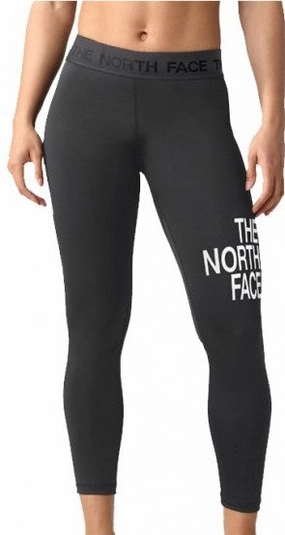 The North Face Flex Mid Rise Womens Long Running Tights - Black Trendy Style Flat waistband