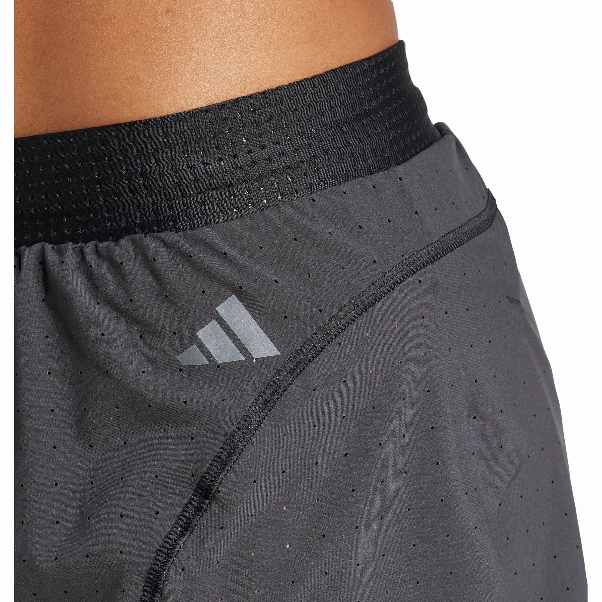 first day of school adidas Adizero Womens Split Running Shorts - Black