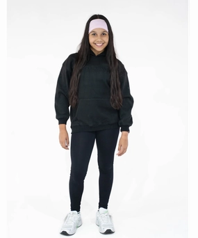 SeamlessConstruction HighElasticity Fiber UNDRGROUND Kids ??Moving In Silence?? Hoodie (Black)