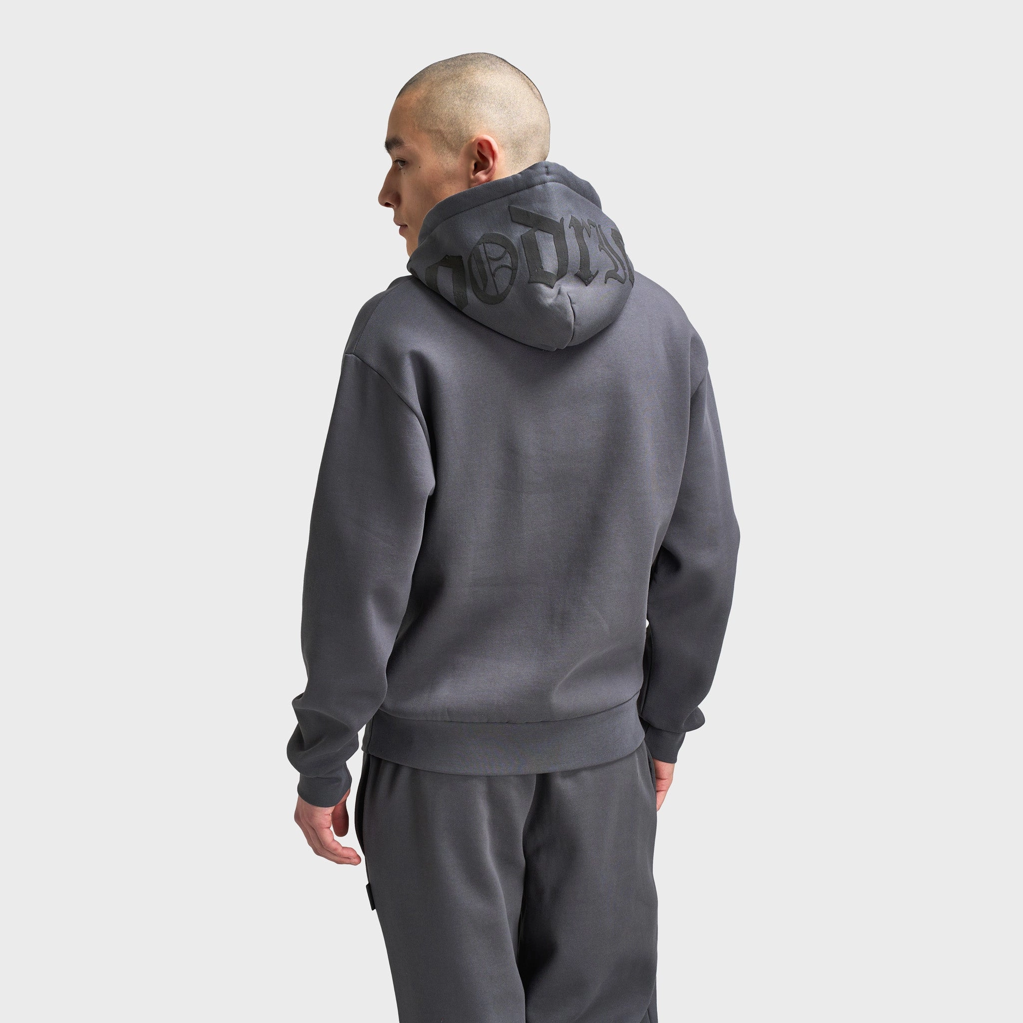 Hoodrich Crown Oversized Pullover Hoodie Asphalt / Lychee Abrasion Resistant Edges