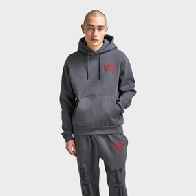 Hoodrich Crown Oversized Pullover Hoodie Asphalt / Lychee Collapsible Packable Style