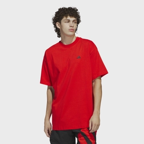 manned Support - providing adidas Anthony Edwards Takeover GFX T-shirt / Active Red