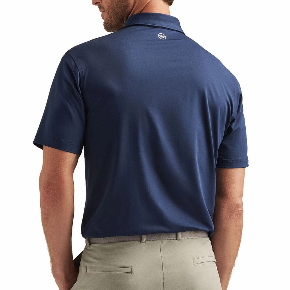 Performance Ready Colorfast Construction Peter Millar Performance Stretch Jersey Golf Shirt - Navy