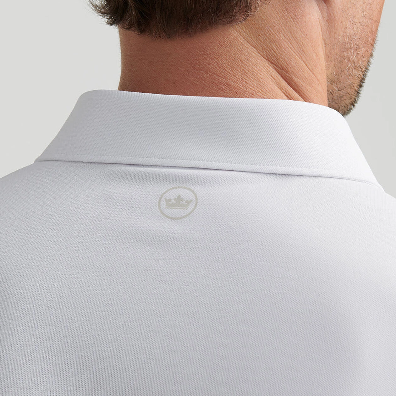 Layering Piece Peter Millar Soul Performance Mesh Golf Polo Shirt - White