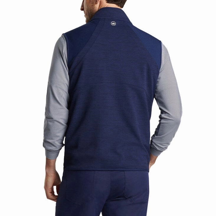 Peter Millar Vista Hybrid Full-Zip Golf Vest  - Navy dedication