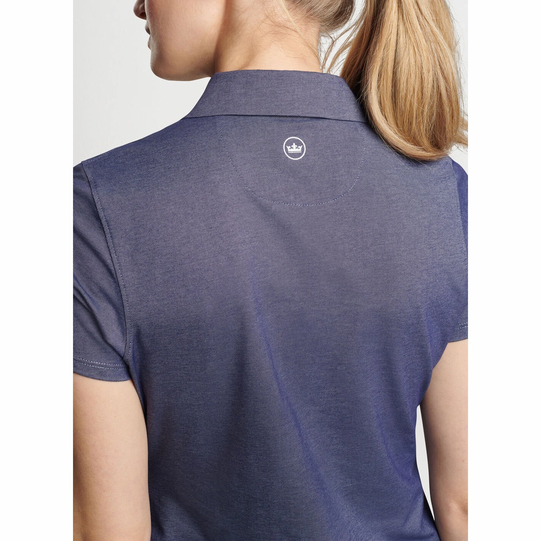 Sweat Resistant Lining Peter Millar Women's Albatross Golf Polo Shirt - Navy