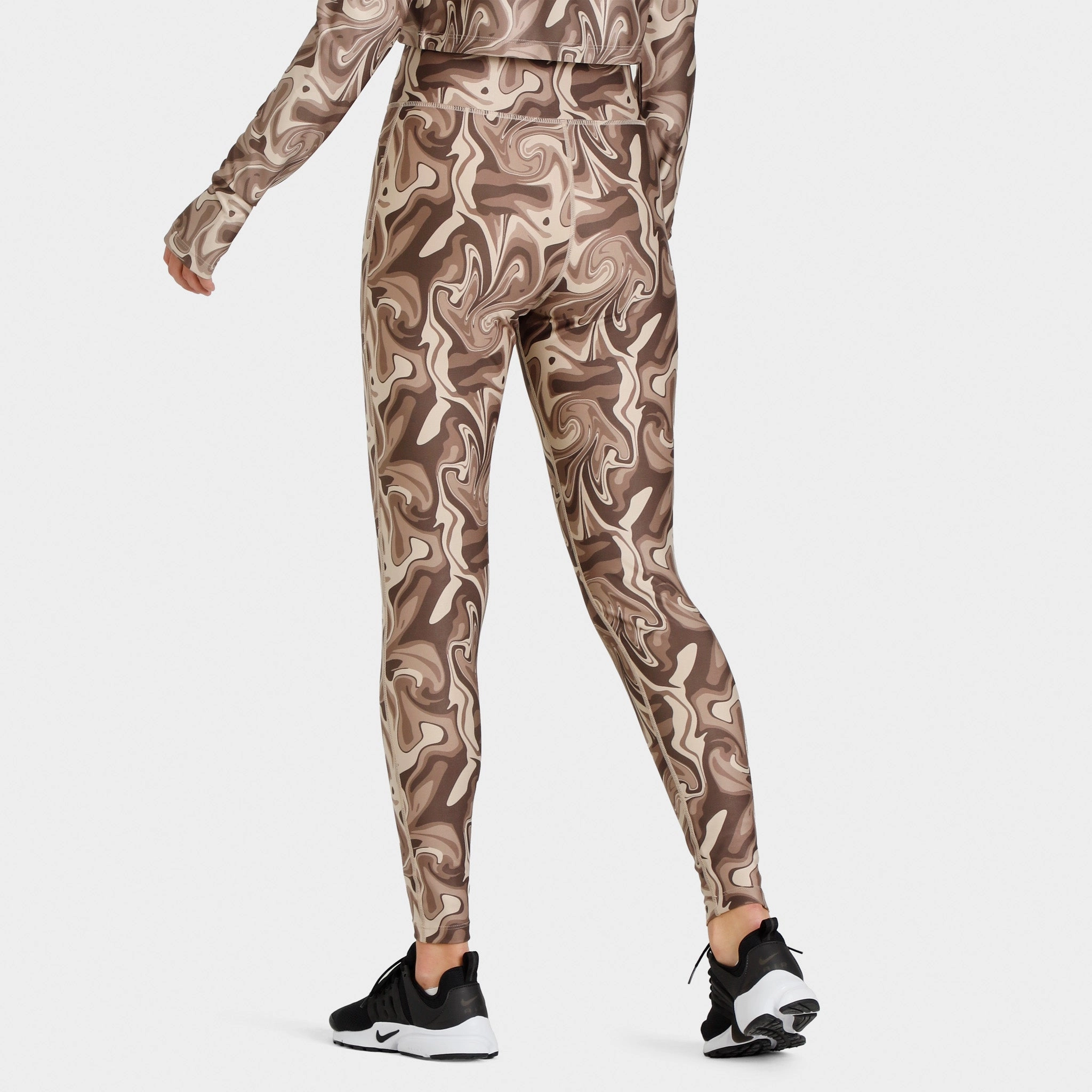 Pink Soda Sport Women's Swirl Tights Fossil / Light Taupe - Sandshell Classic-design-characteristic-quality Limited Edition