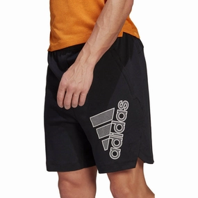 adidas Badge Of Sport 7 Inch Mens Training Shorts - Black Urban Pulse SnagResistant Weave