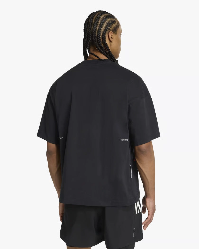 Glow Core Sheer Fit Unisex Adi365 H.Koumori Running Tee Black