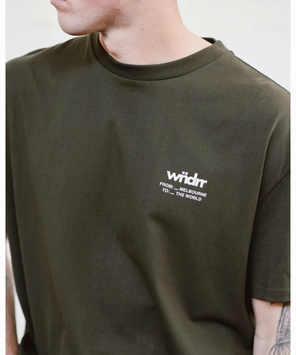 Dad Core AntibacterialFinish WNDRR Benny Box Fit Tee (Black)