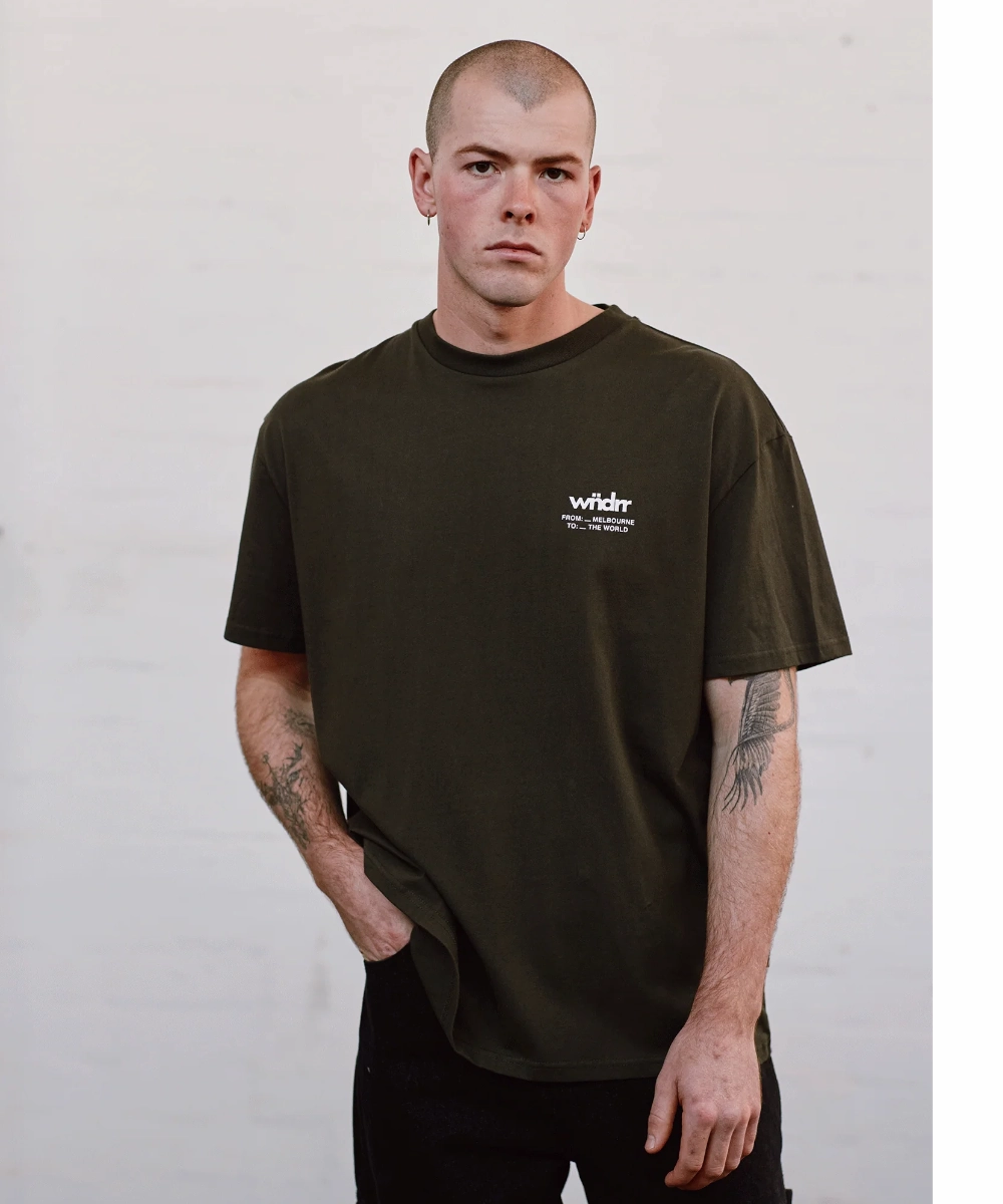 VentilatedMesh Modular Attachment System WNDRR Benny Box Fit Tee (Black)