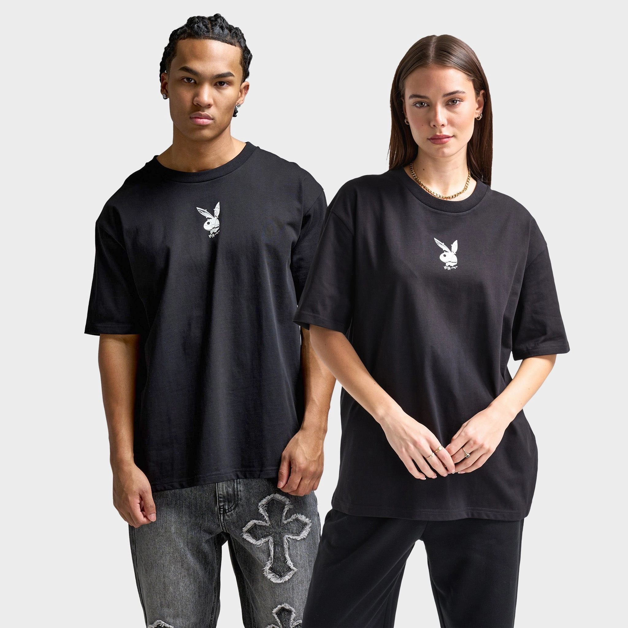 Playboy Chrome RH Oversized Graphic T-Shirt / Black Collector - desired