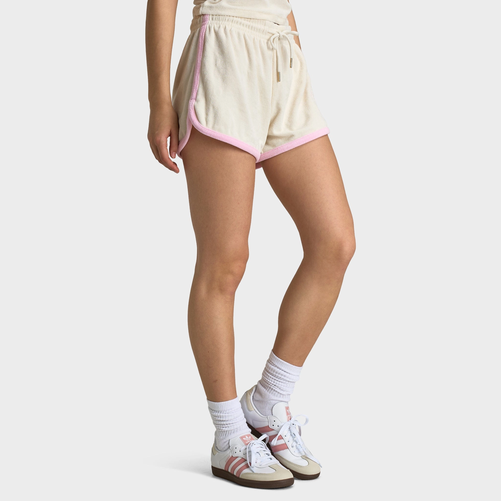 quick-dry feature Playboy Retro Terry Short Off White / Pinkesque