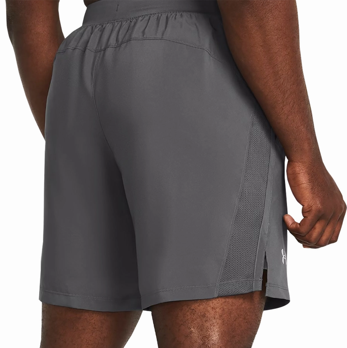 Under Armour Launch 7 Inch Mens Running Shorts - Grey Eco Friendly Material