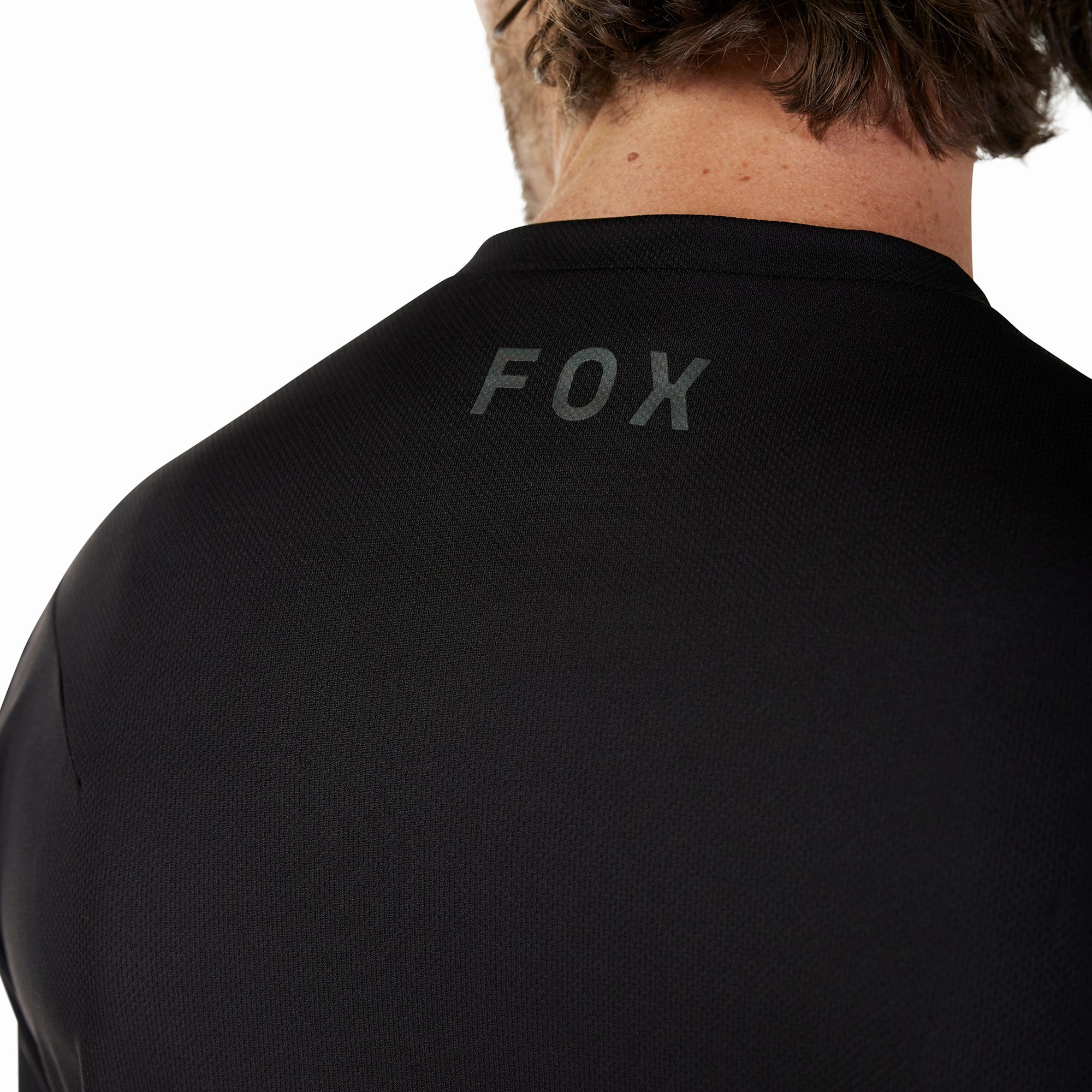 Fox Ranger Fox Head Short Sleeve Mens Cycling Jersey - Black aluminum