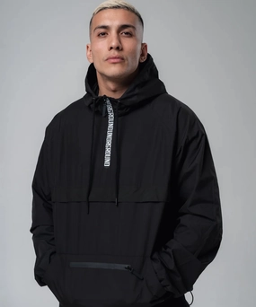 UNDRGROUND Lightweight Pull Over Half Zip (Black) Nature Glow FadeResistantColors