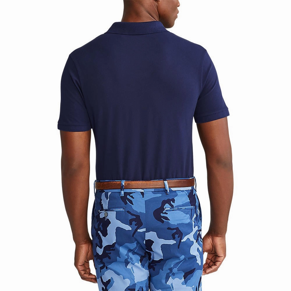 Polo Golf Ralph Lauren Cotton Pique Performance Polo - French Navy/Red Active Wear Street Style
