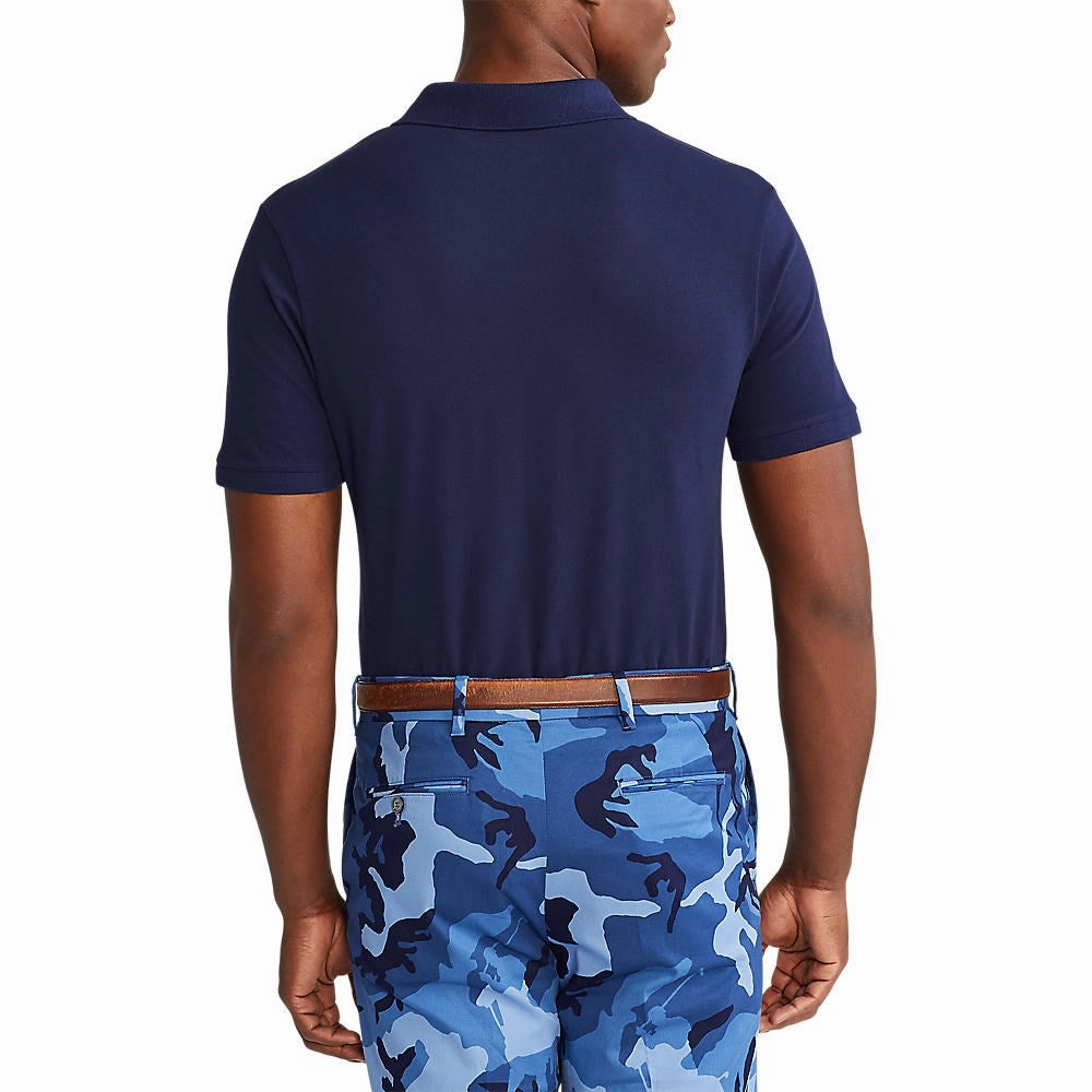 Gym To Office Polo Golf Ralph Lauren Cotton Pique Performance Polo - French Navy/Red