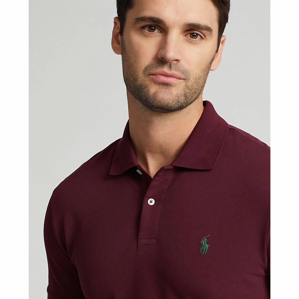 Outdoor Adventure Breathable Material Polo Performance Ralph Lauren Cotton Pique Polo - Harvard Wine