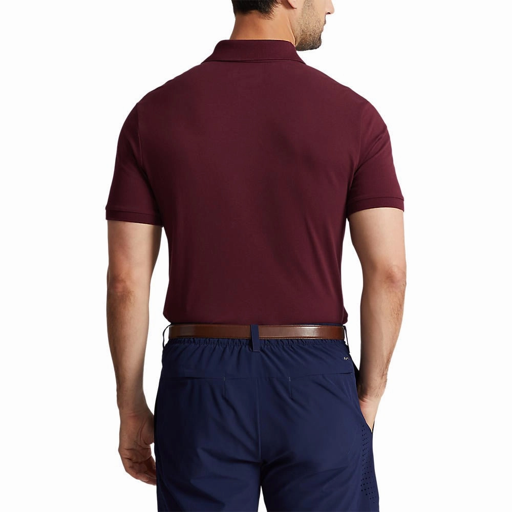 HighDurability Yarn SlimFit Design Polo Performance Ralph Lauren Cotton Pique Polo - Harvard Wine