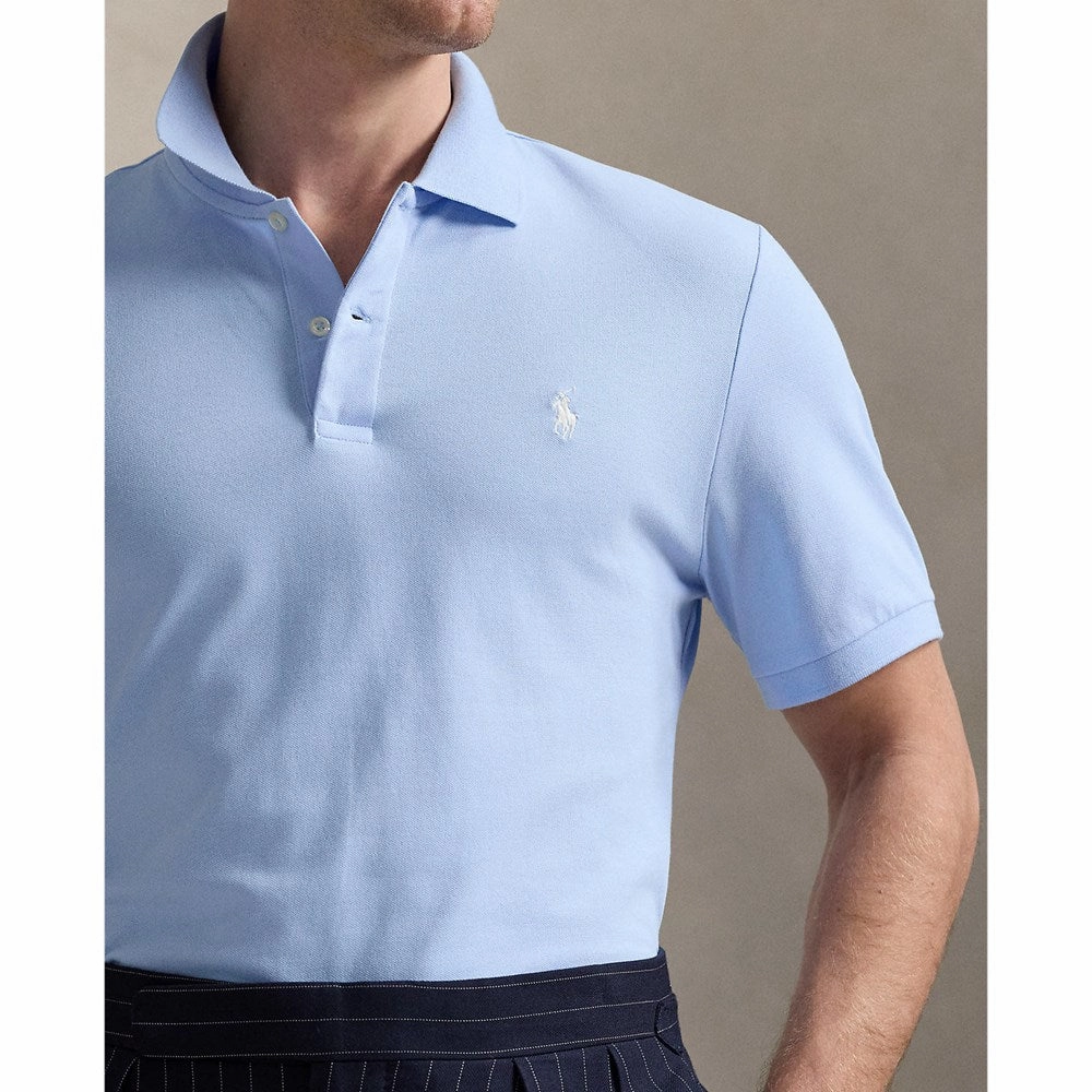 Polo Performance Ralph Lauren Performance Stretch Mesh Golf Polo Shirt - Office Blue Performance Ready