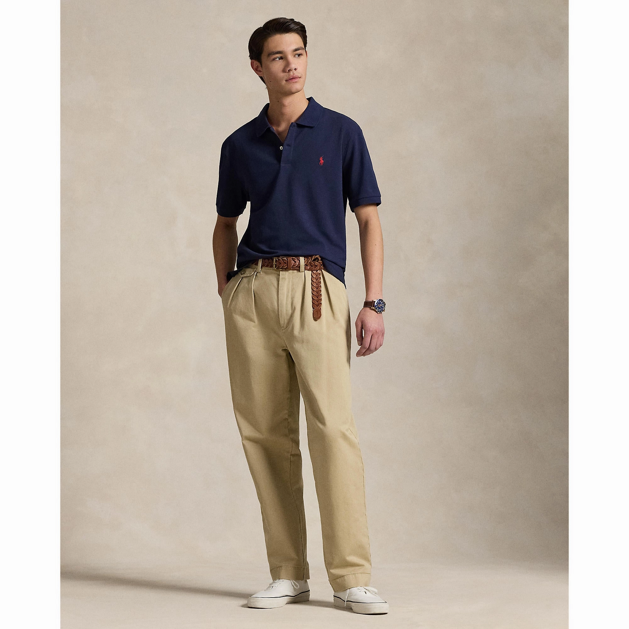 Comfortable Stretch Durable Fabric Polo Performance Ralph Lauren Performance Stretch Mesh Golf Polo Shirt - Refined Navy