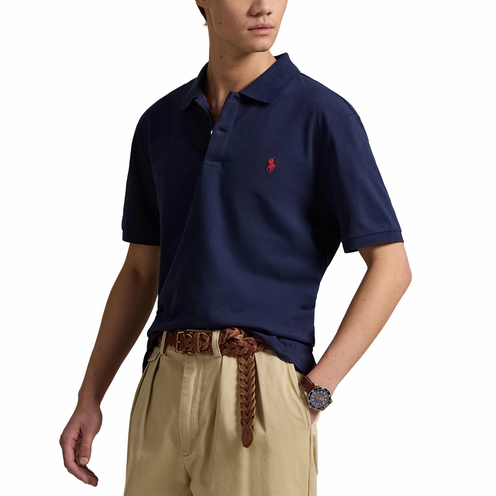 AntiPilling Technology Polo Performance Ralph Lauren Performance Stretch Mesh Golf Polo Shirt - Refined Navy