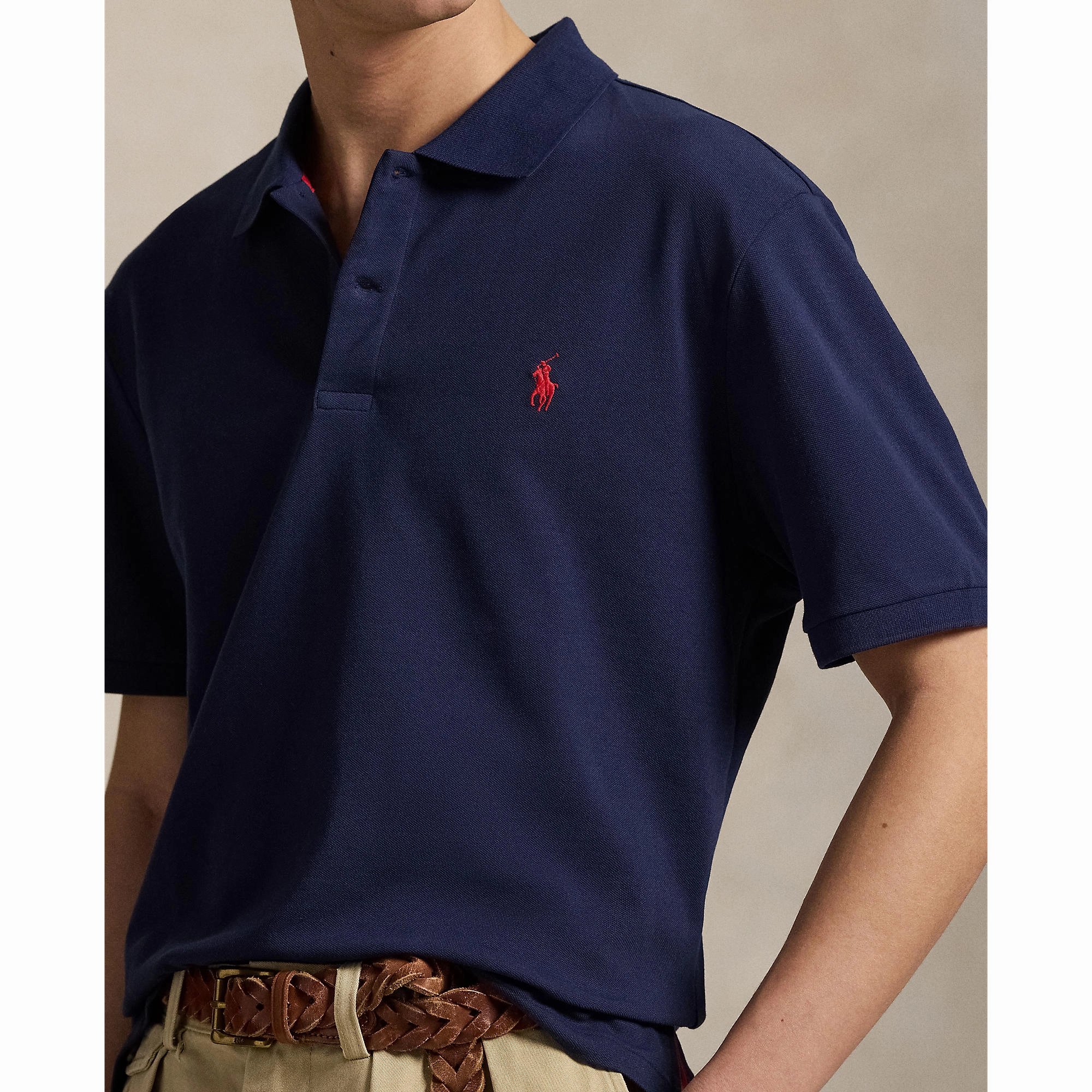 Polo Performance Ralph Lauren Performance Stretch Mesh Golf Polo Shirt - Refined Navy Summer Casual Business casual