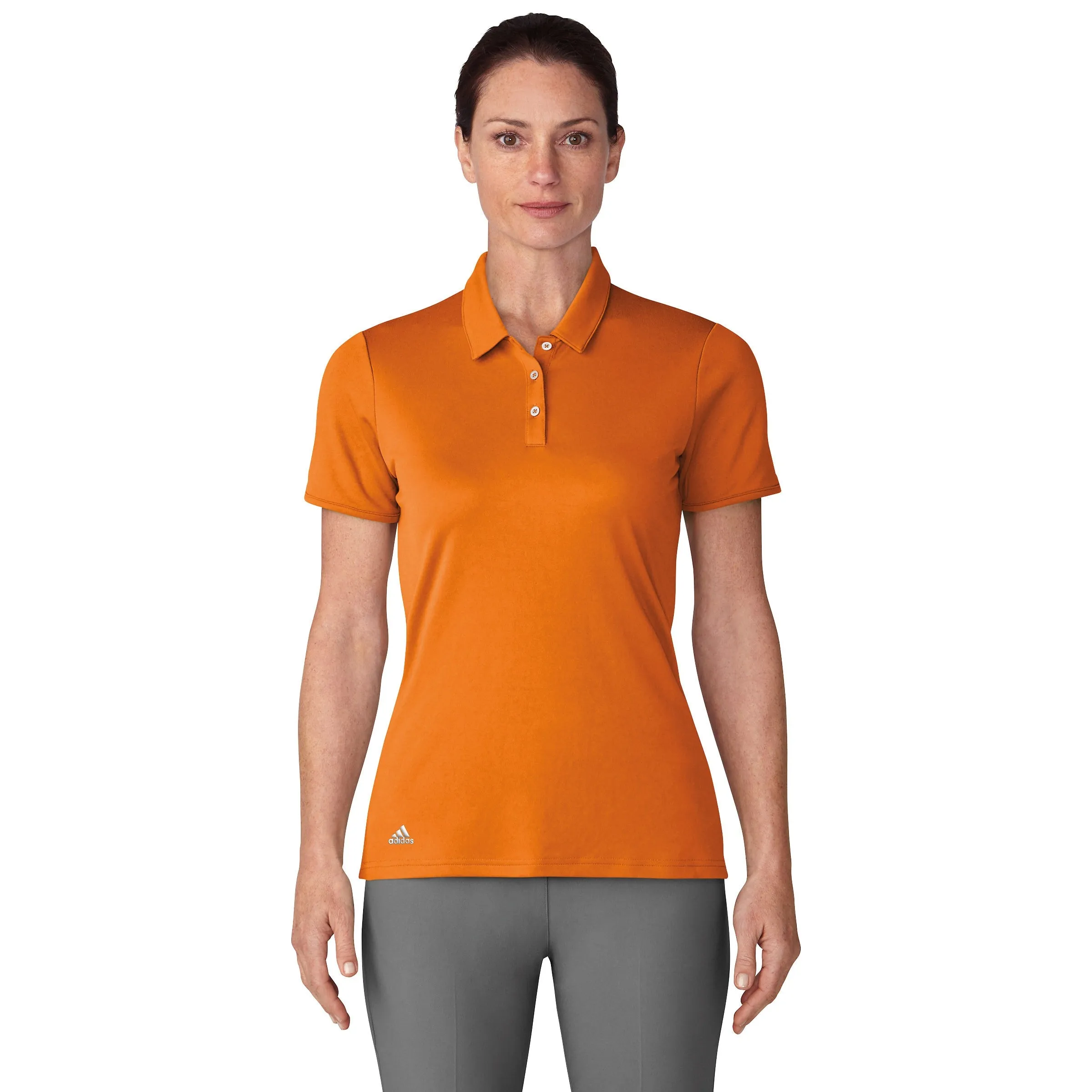 Women's Teamwear Polo | BRIGHT ORANGE Ocean Glow Wave Core