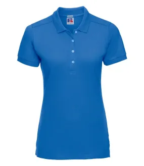 AbrasionFreeZone Breath Skin Women's Stretch Polo | AZURE BLUE
