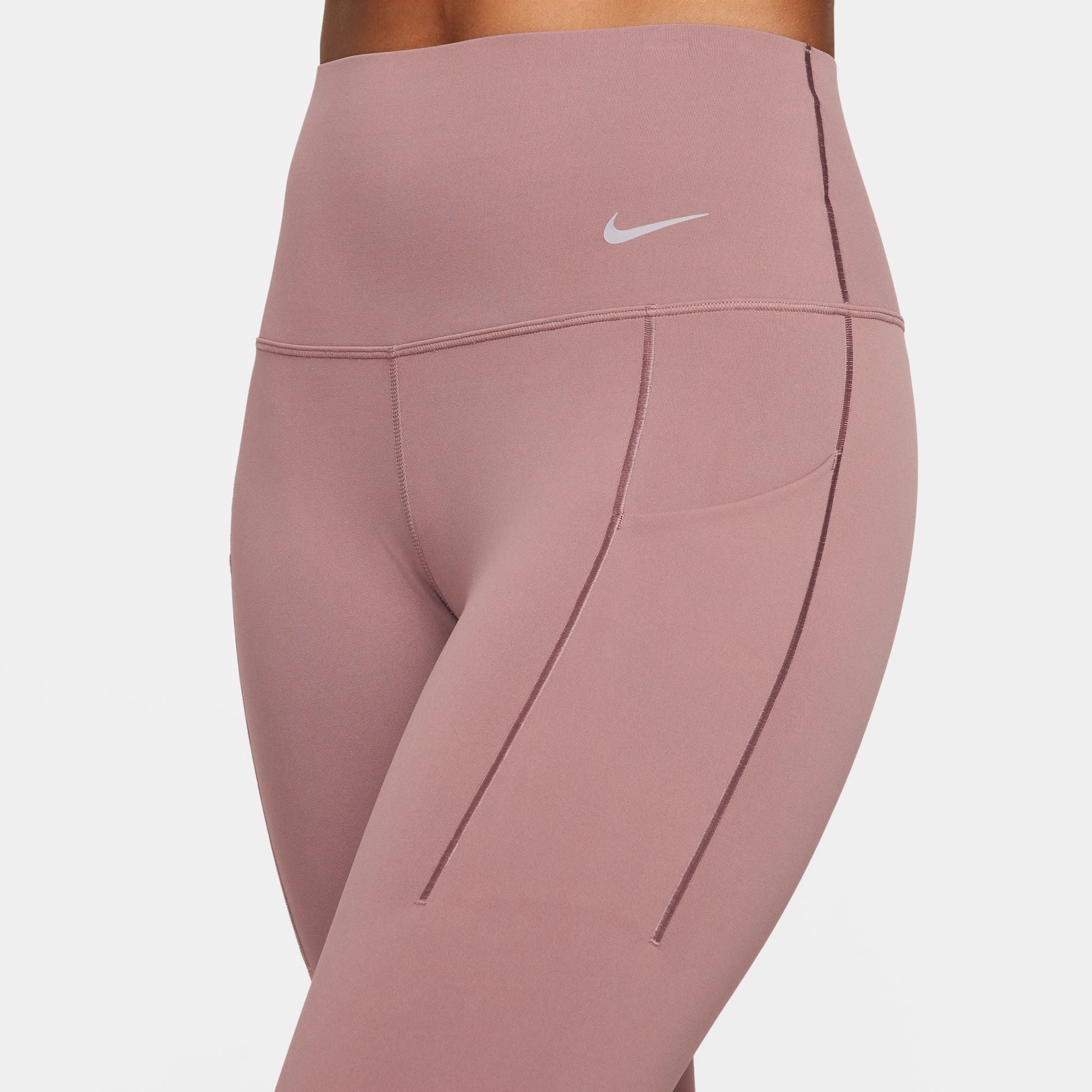 Free Shape Nike Women's Universa Medium-Support High-Waisted 7/8 Leggings Smokey Mauve / Black