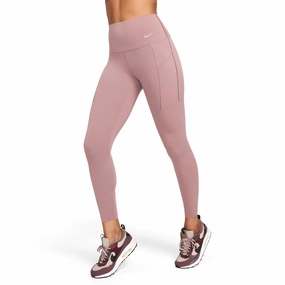 Game Day AntiOdor Fabric Nike Women's Universa Medium-Support High-Waisted 7/8 Leggings Smokey Mauve / Black