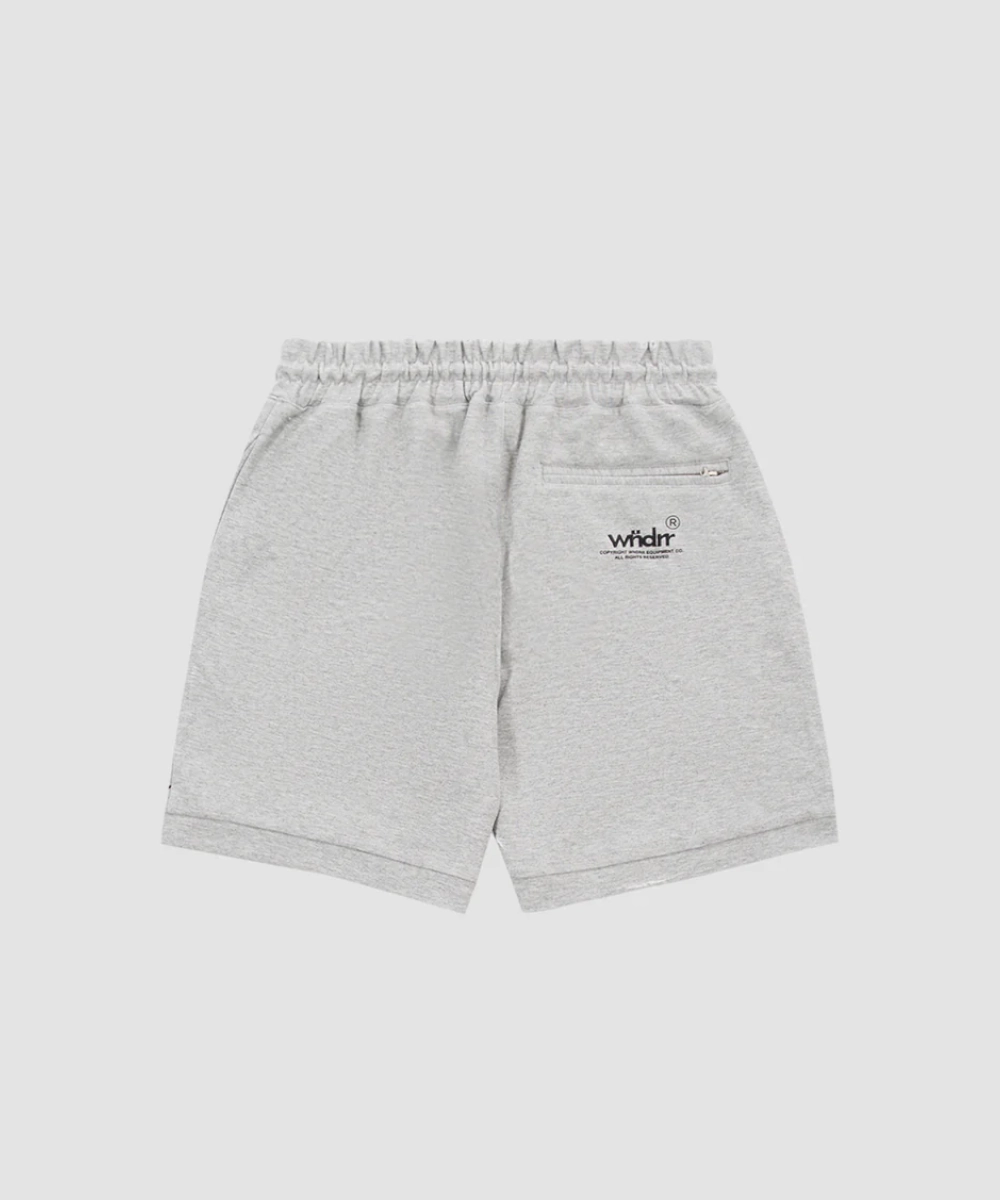 WNDRR Offcut Tech Trackshort (Grey Marle) Wind Glow