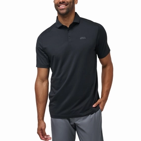 Travis Mathew Heater Pro Golf Shirt - Black Summer Business Tapered Armhole Design