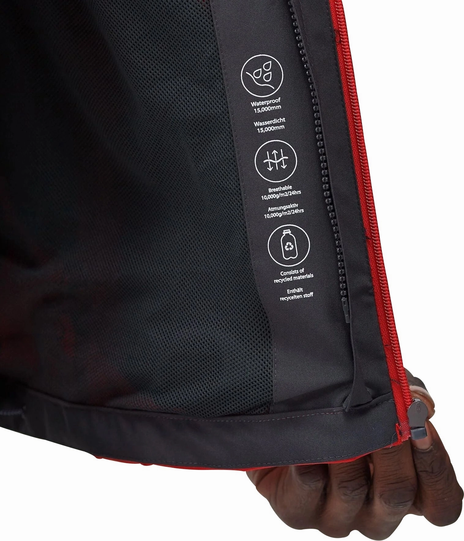 Regatta Wentwood VIII 3-In-1 Mens Waterproof Jacket - Red Layer Up Style