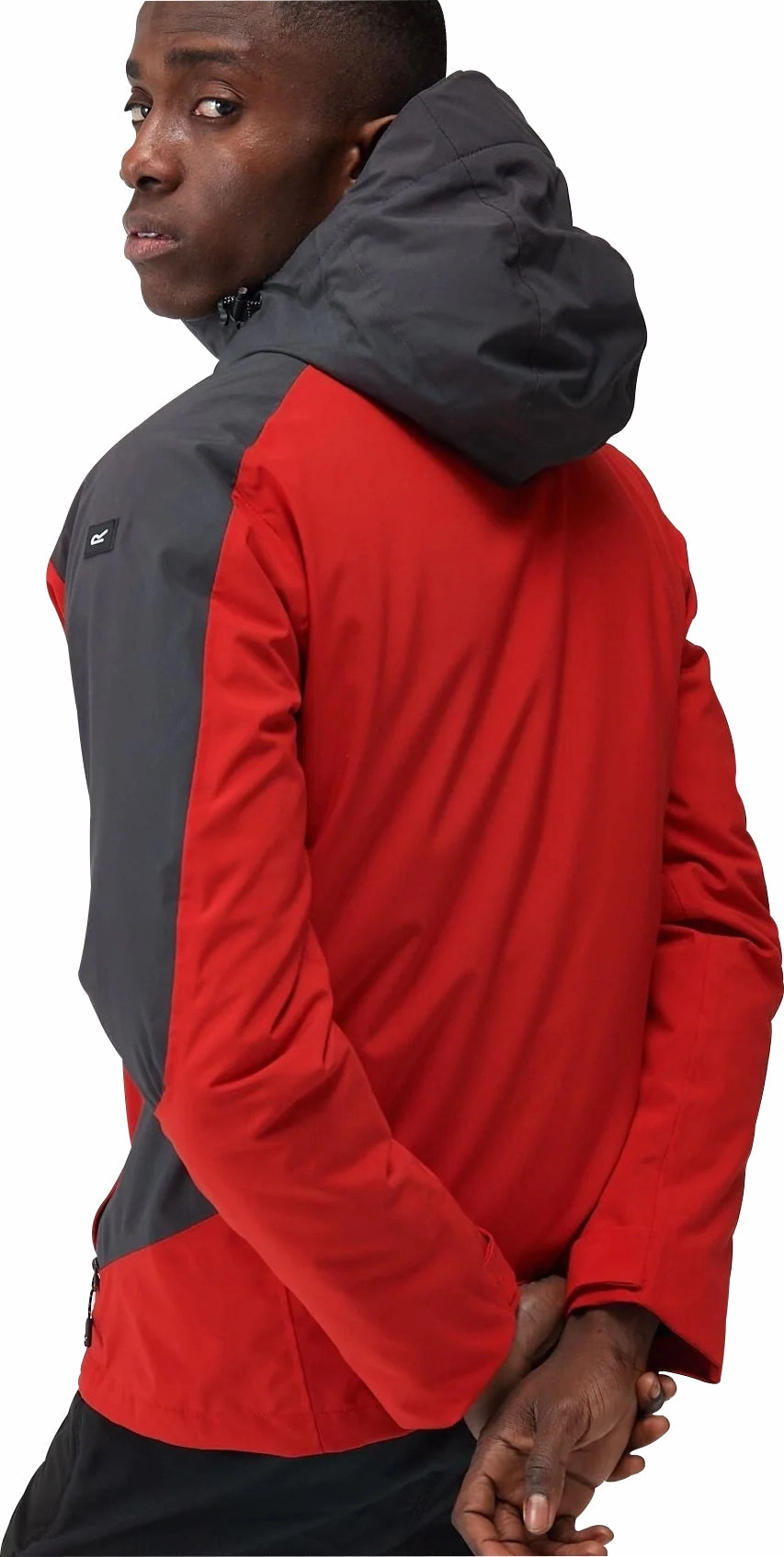 Regatta Wentwood VIII 3-In-1 Mens Waterproof Jacket - Red Bonded Collars Articulated Elbows
