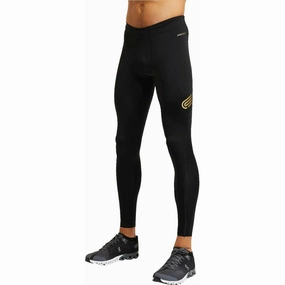 Wide-leg-look-characteristic Party-dress Pressio Bio Run Mens Long Running Tights - Black