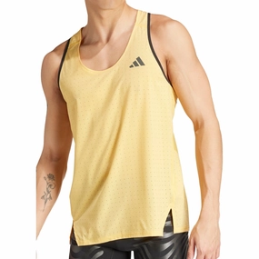 Easy to Carry adidas Adizero Mens Running Vest - Yellow