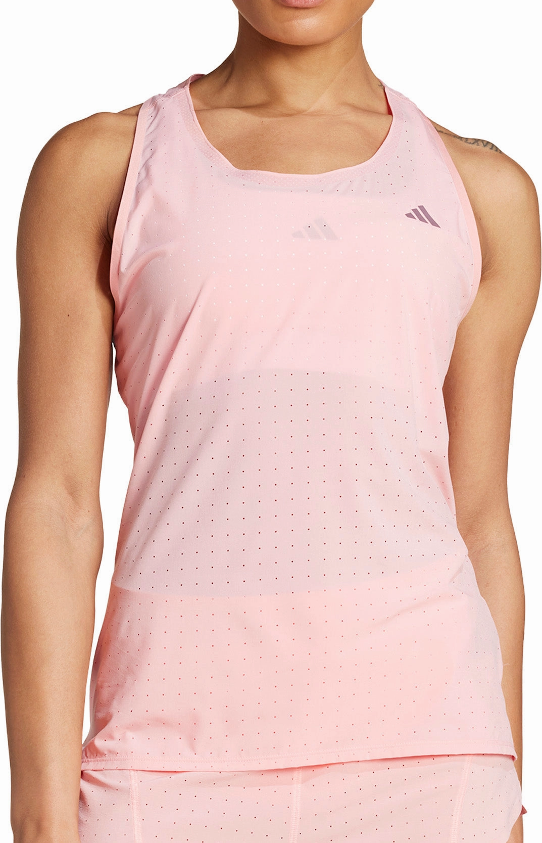 adidas Adizero Womens Running Vest Tank Top - Pink AbrasionResistant Bracelet