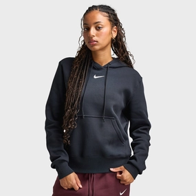Nike Sportswear Women's Phoenix Fleece Pullover Hoodie Black / Sail Cuffs Adjust