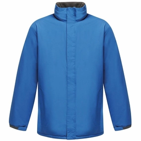 High Collar Structure On The Go Layer Regatta Aledo Mens Waterproof Jacket - Blue