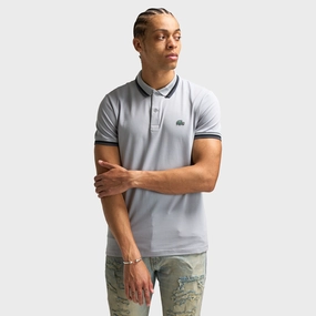 Lacoste Tipped Polo / Elephante Grey nylon