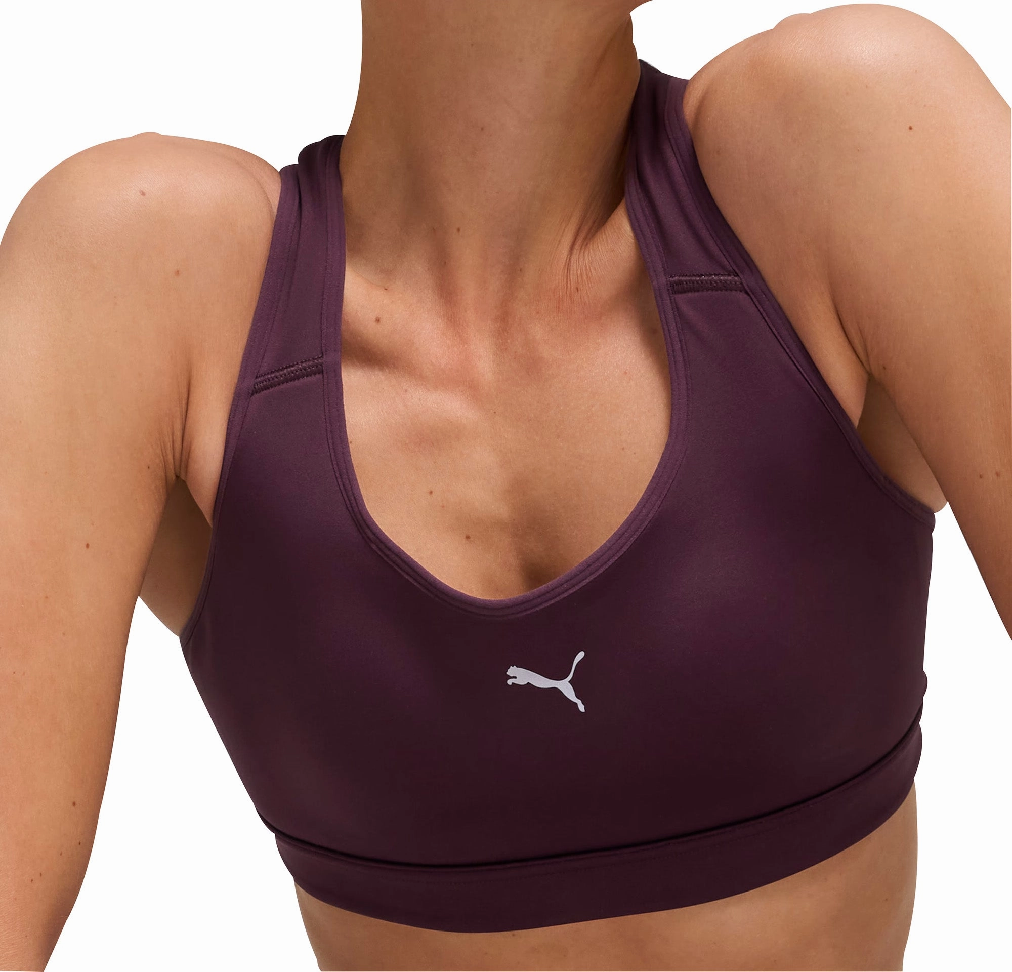 Puma 4KEEPS Womens Running Sports Bra - Purple Wicking Rapid Cooling SeamFree Edges