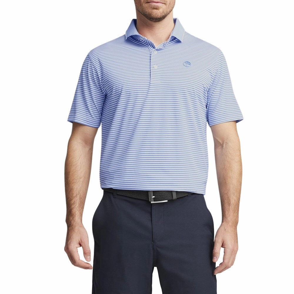 Puma AP Mattr Traditions Golf Polo Shirt - Blue Skies/White Glow Breathable Cotton Blend